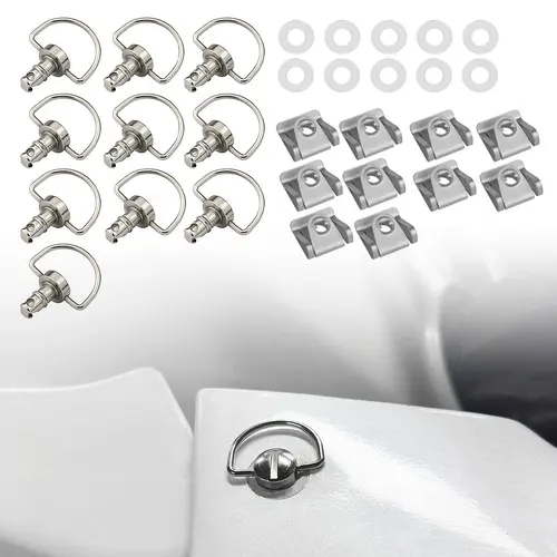 Imagen 1 del producto Sujetador de carenado de carrera de giro con anillo en D de liberación rápida para motocicleta de 14mm Universal para Honda Yamaha Suzuki Kawasaki Ducati Aprilia