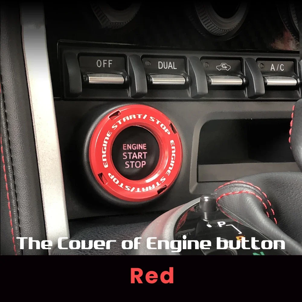 Car Ignition Switch Cover One-touch Start Button Rotating Protective Cap Motorcycle Start Stop Ring Decoration Interior Sticker