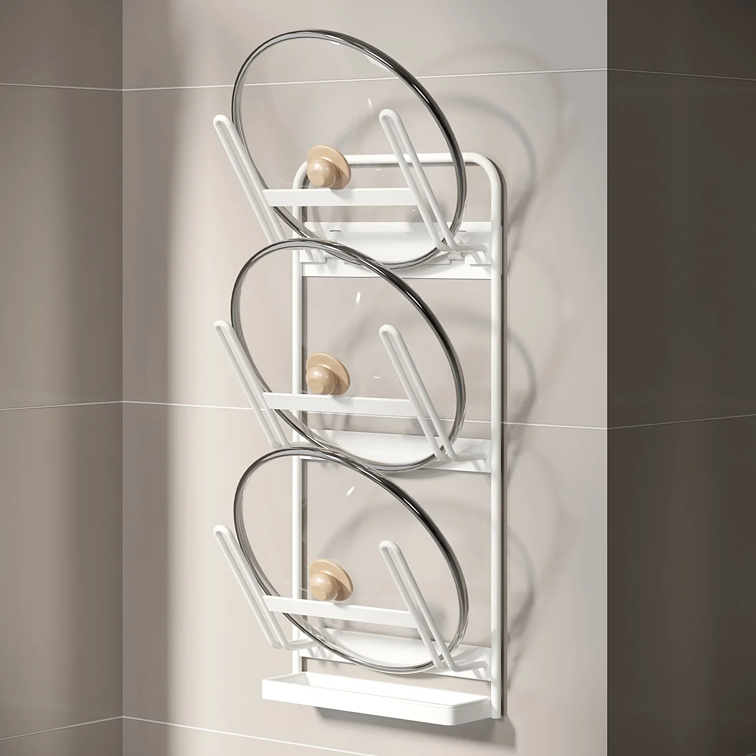 

Многофункциональные органайзеры, настенные полки, экономия места, защита от ржавчины, железная крышка кастрюли, крышка, держатель для стойки, органайзер для кухонных аксессуаров