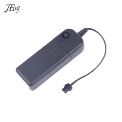 DC3V AA Battery Holder Box For 1-10m Light EL Wire Glasses Glow Neon Decor Battery Storage Cover Box Converter Connector