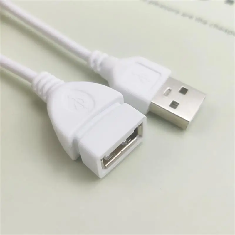 1~10PCS Beige White Data Line Wide Scope Of Application Spare Parts Extension Cord Usb Male To Female Usb Male To Female