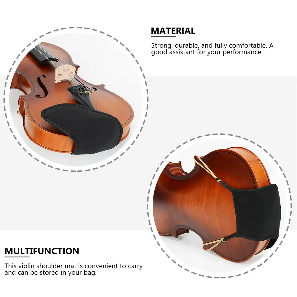 

1pc Adjustable Violin Shoulder Rest Pad 4/4 Chin Cushion Mat Comfortable Support Spreader Accessories Protector Mute