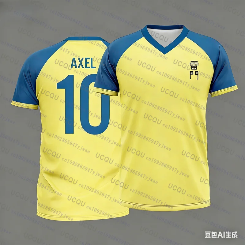 Japan Soccer Anime Women Men's Clothing Inazuma Eleven Kaio Boy Girl Clothes Sport Breathable Quick-Drying Daily Training Tshirt