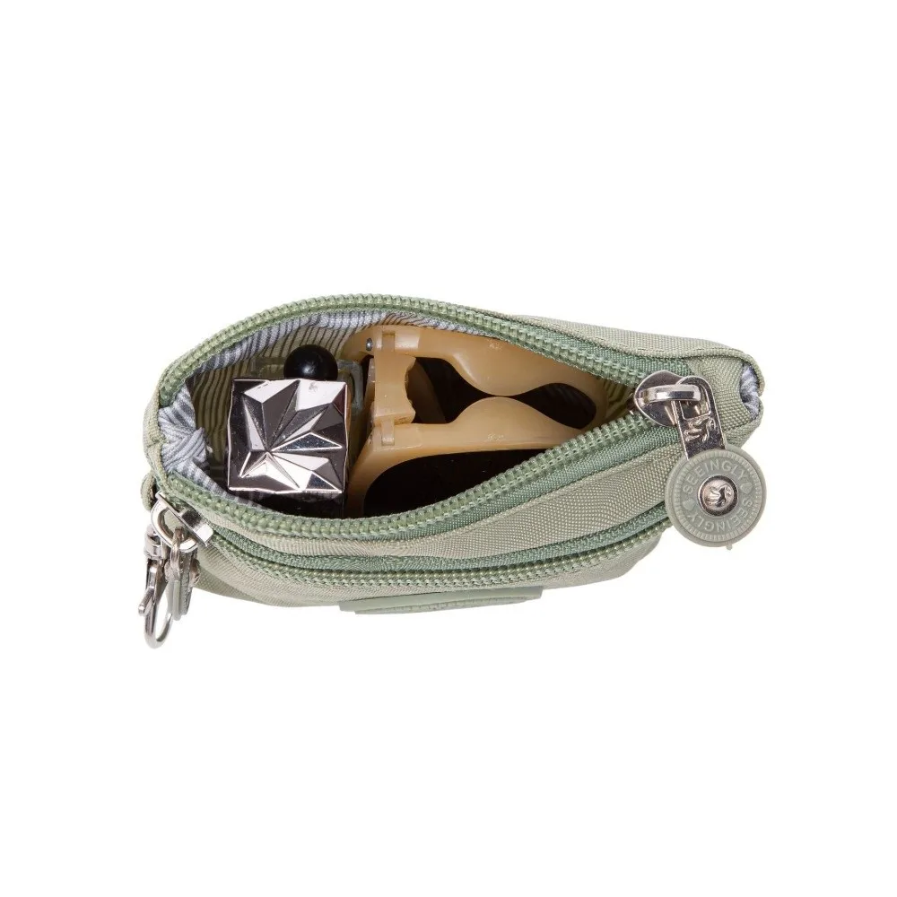 جديد بلون المرأة المحفظة النايلون مع المفاتيح عملة المحفظة سحاب عازل للماء مخلب السيدات #4