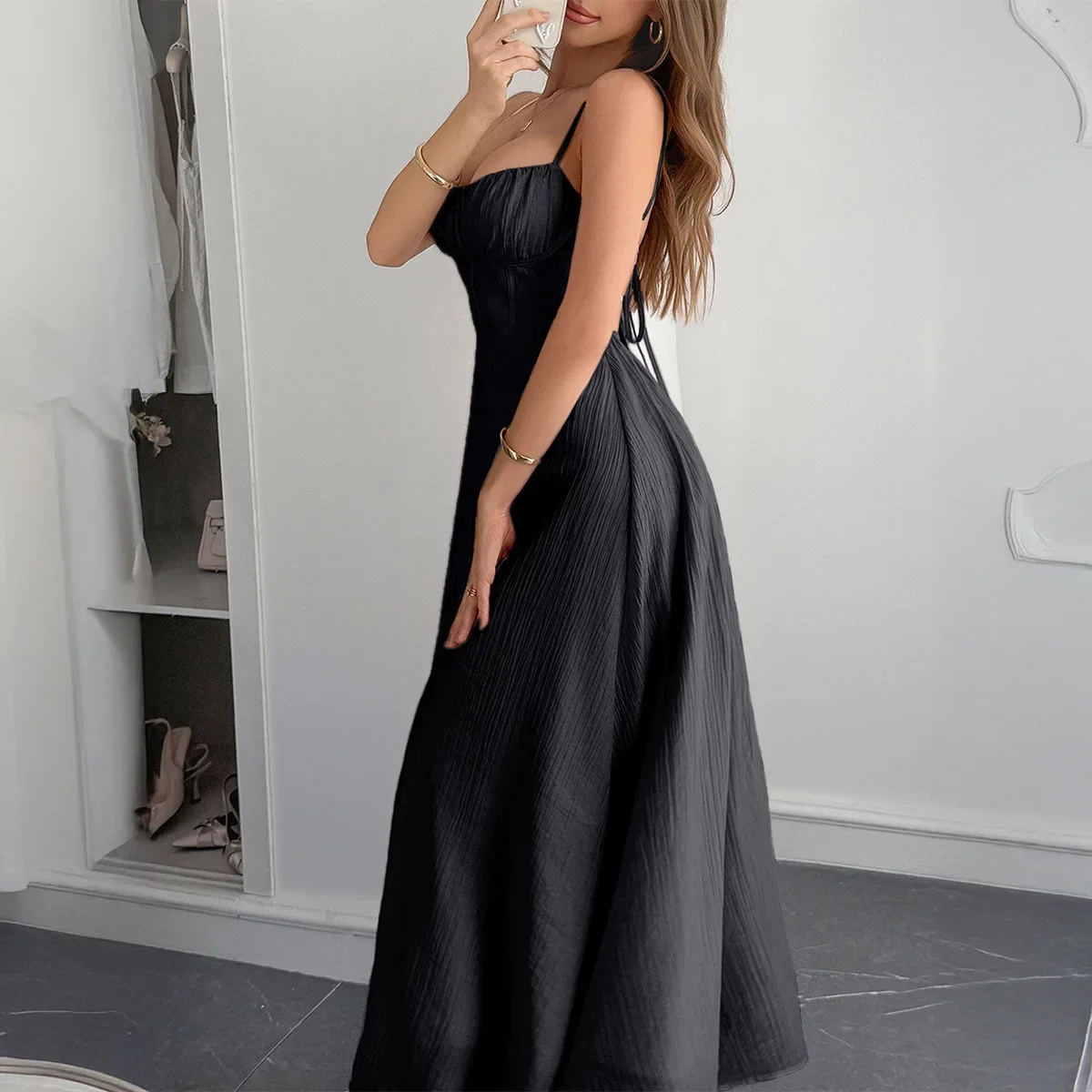 

Vintage Dress Beach Style Summer Vacation Dress for Women 2025 New Style Boho Dresses m