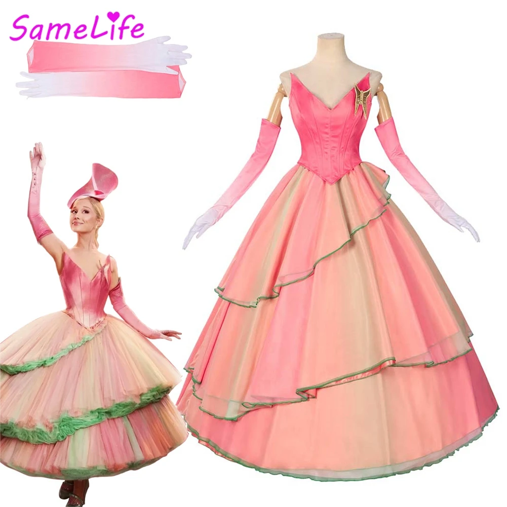 

Вик ​ 2 Glinda Косплей Фэнтези Цветочное Платье Одежда 2025 Костюм Фильма Маскировка Взрослых Женщин Ролевая Игра Фантазия Праздничные Наряды