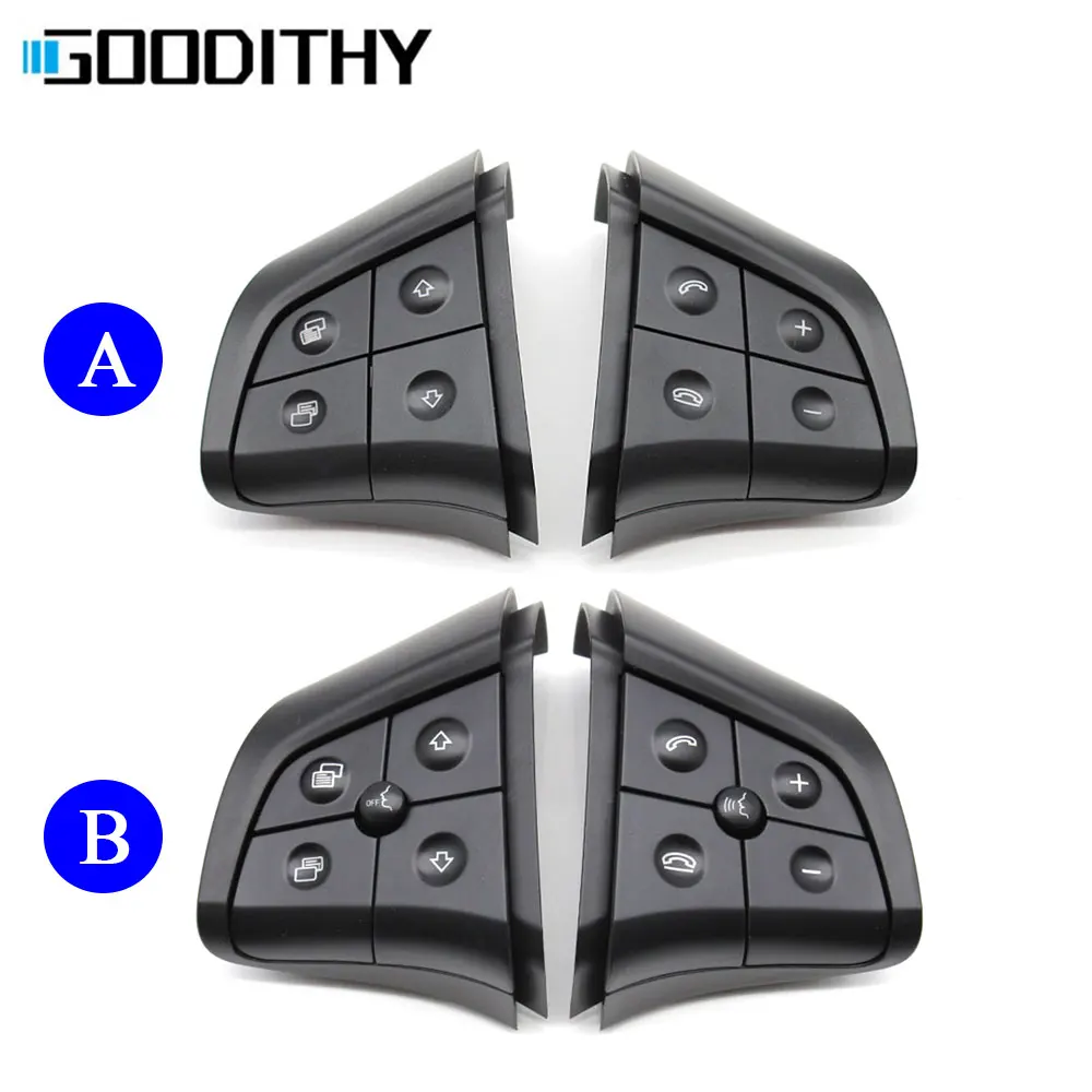 Kit Boutons Multifonctions Volant Mercedes W164 W245 W251 – Noir / Gris / Marron (2006-2009)