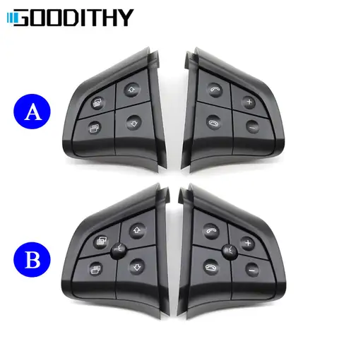 Kit de boutons de commande de volant multifonction pour voiture, clé de commande pour Mercedes Benz W164, W245, Wbulette ML, GL 300, 350, 400, 450, 2006-2009