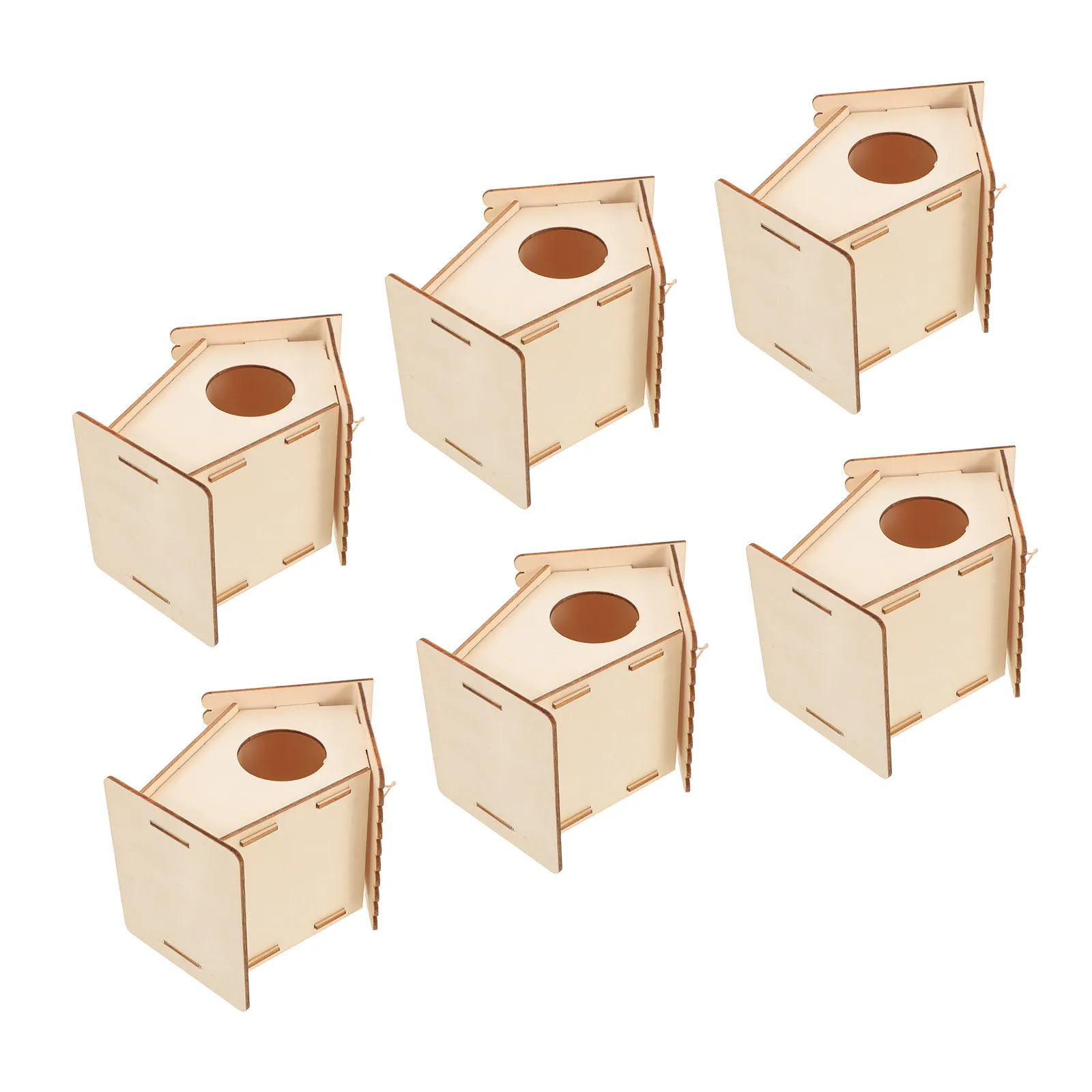 6pcs-paintable-mini-wooden-bird-house-kit-for-kids-diy-building-craft-unfinished-unpainted-birdhouses-with-hanging-twine