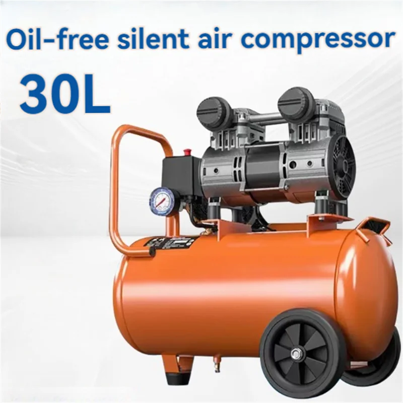 220V Home Air Compressor 1380W Oil Free Air Compressor Quiet Portable Compressor Pump for Auto Repair Tire Inflation