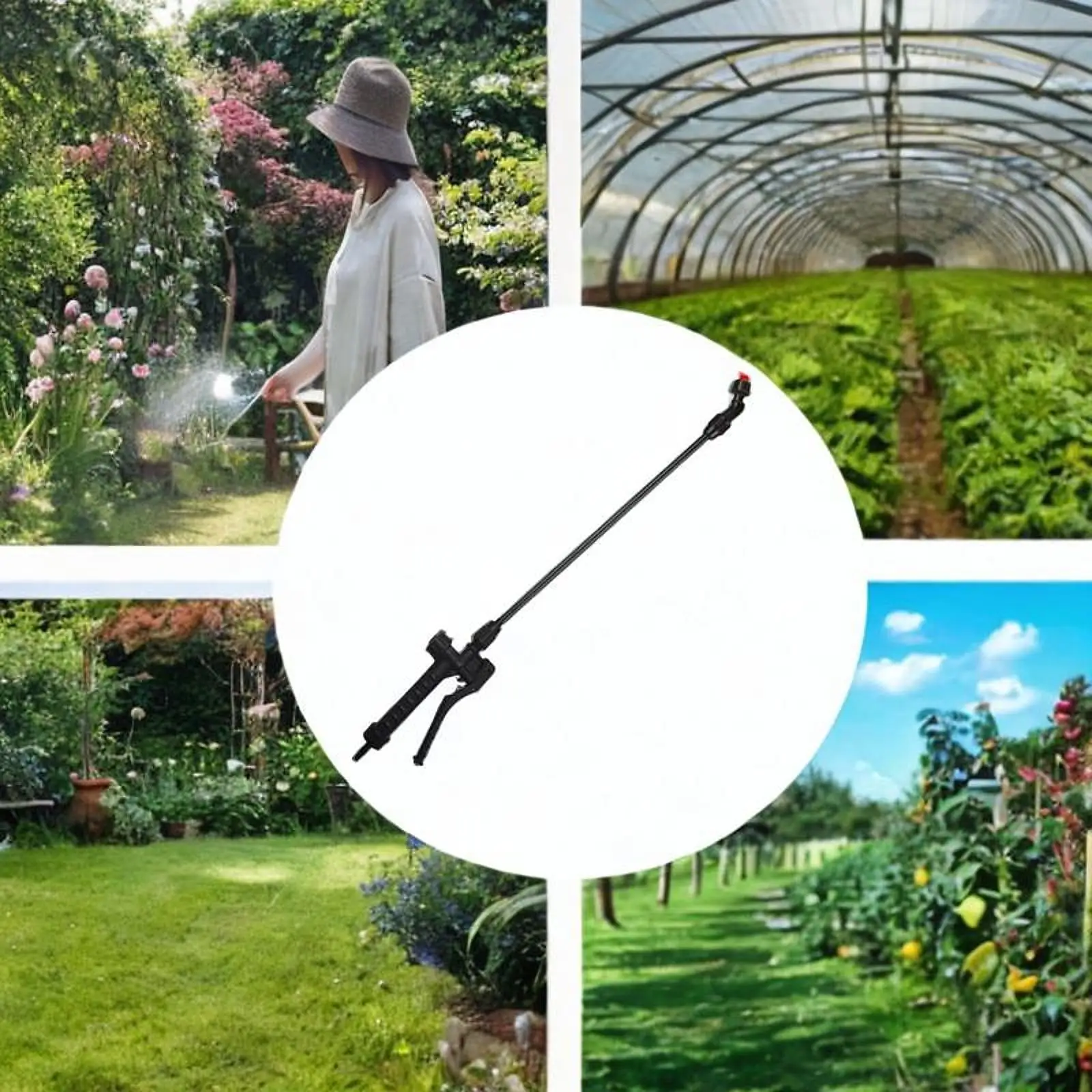 Gardening Sprayer Wand Metal Extension Atomization Water Spray Attachment for Outdoor Garden Fruit Tree Care