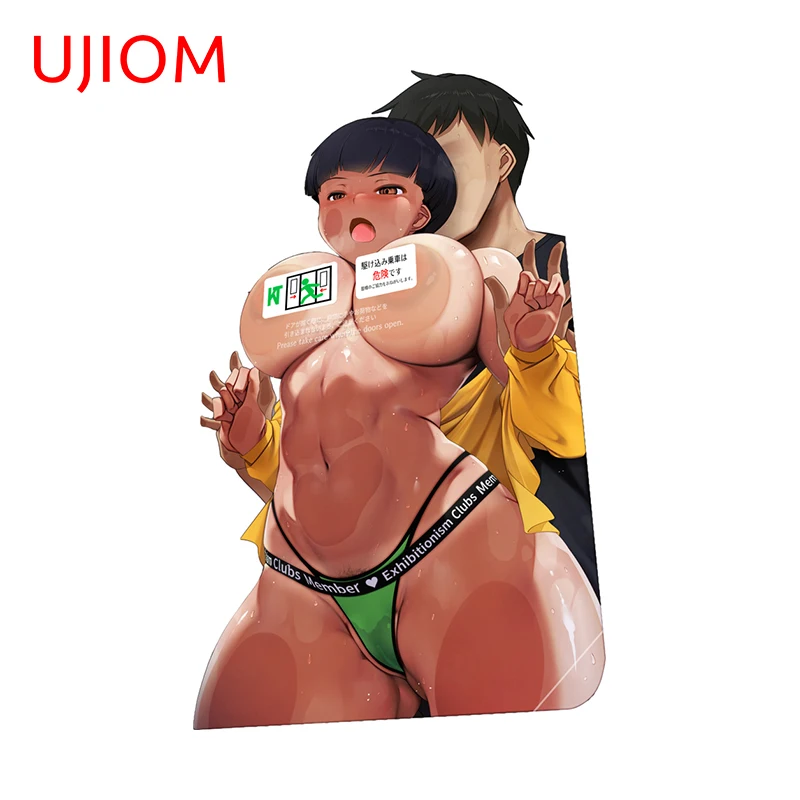 Наклейки на стену UJIOM 13 см X 8,1 см, персональные Мультяшные наклейки NSFW, водонепроницаемые наклейки для кондиционера, детская комната, декоративные аксессуары