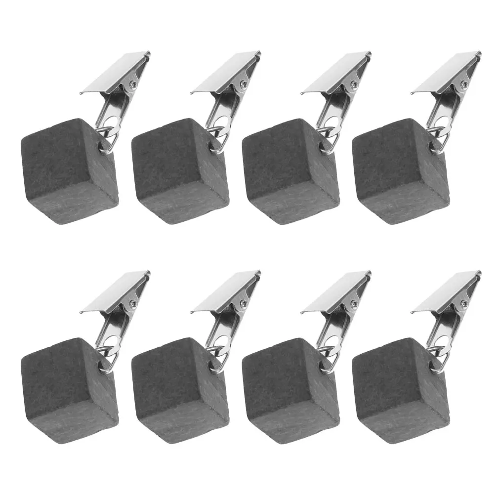

8pcs Pendant Tablecloth Weights Heavy Stone Clips for Outdoor Picnic Camping Cloth Holder Decorative Tablecloth Weight Clamp