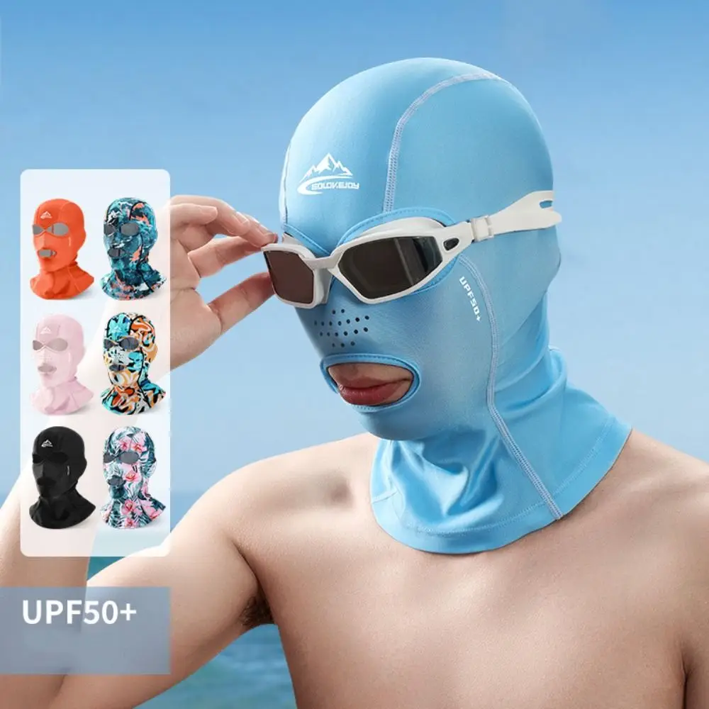 Summer Facekini Sunproof Swimming Cover Breathable Ultraviolet-proof Fishing Facekini Unisex Ice Sunscreen Headwear Spearfishing