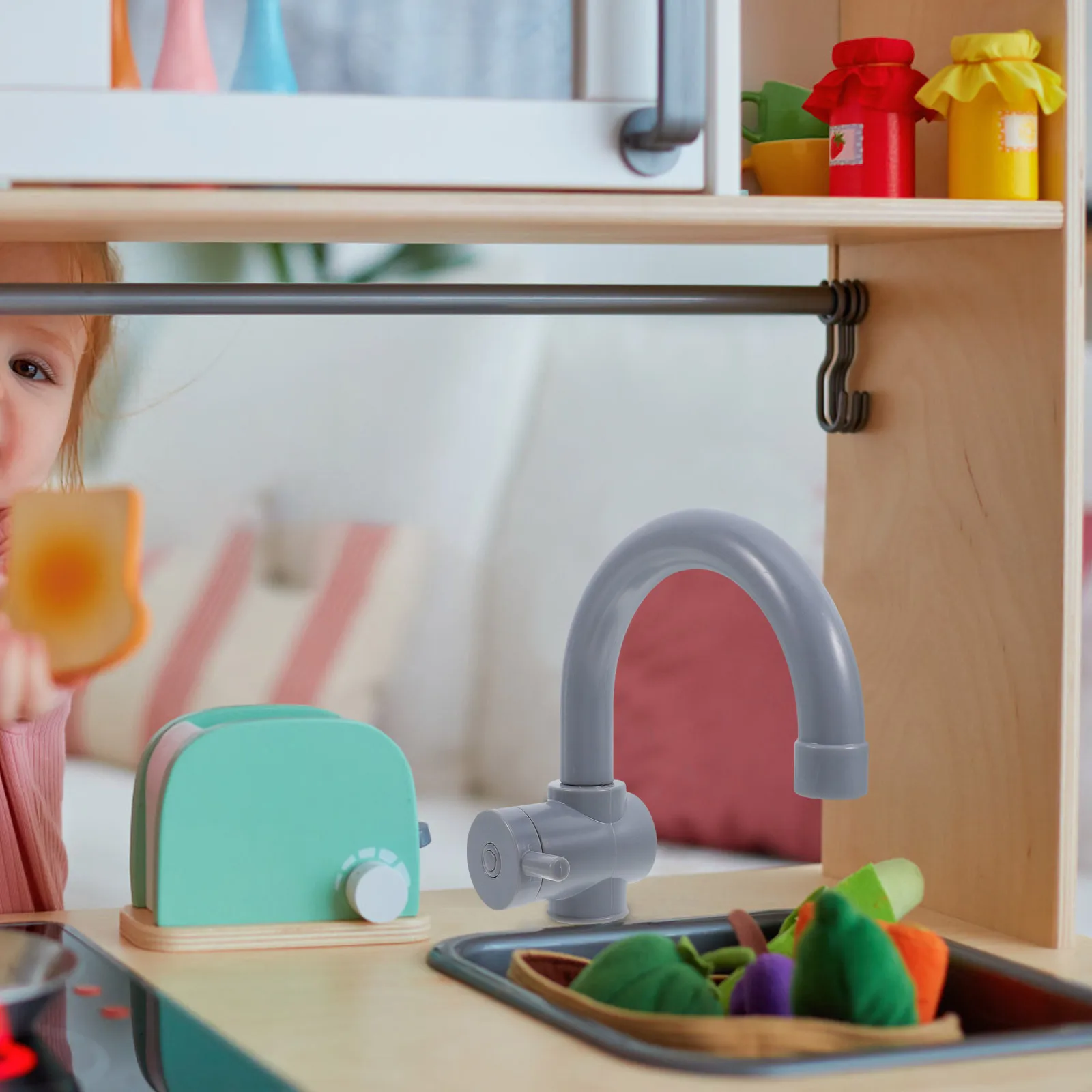 2 pçs crianças torneira da cozinha fingir jogar simulação interior ao ar livre role play acessórios de cozinha substituição