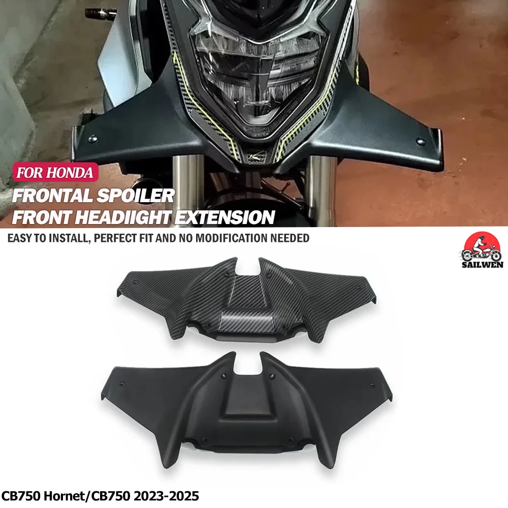

Для Honda CB750 Hornet CB 750 2023-2025 передний спойлер с прижимной силой, голые передние спойлеры, аэродинамический комплект дефлектора крыла
