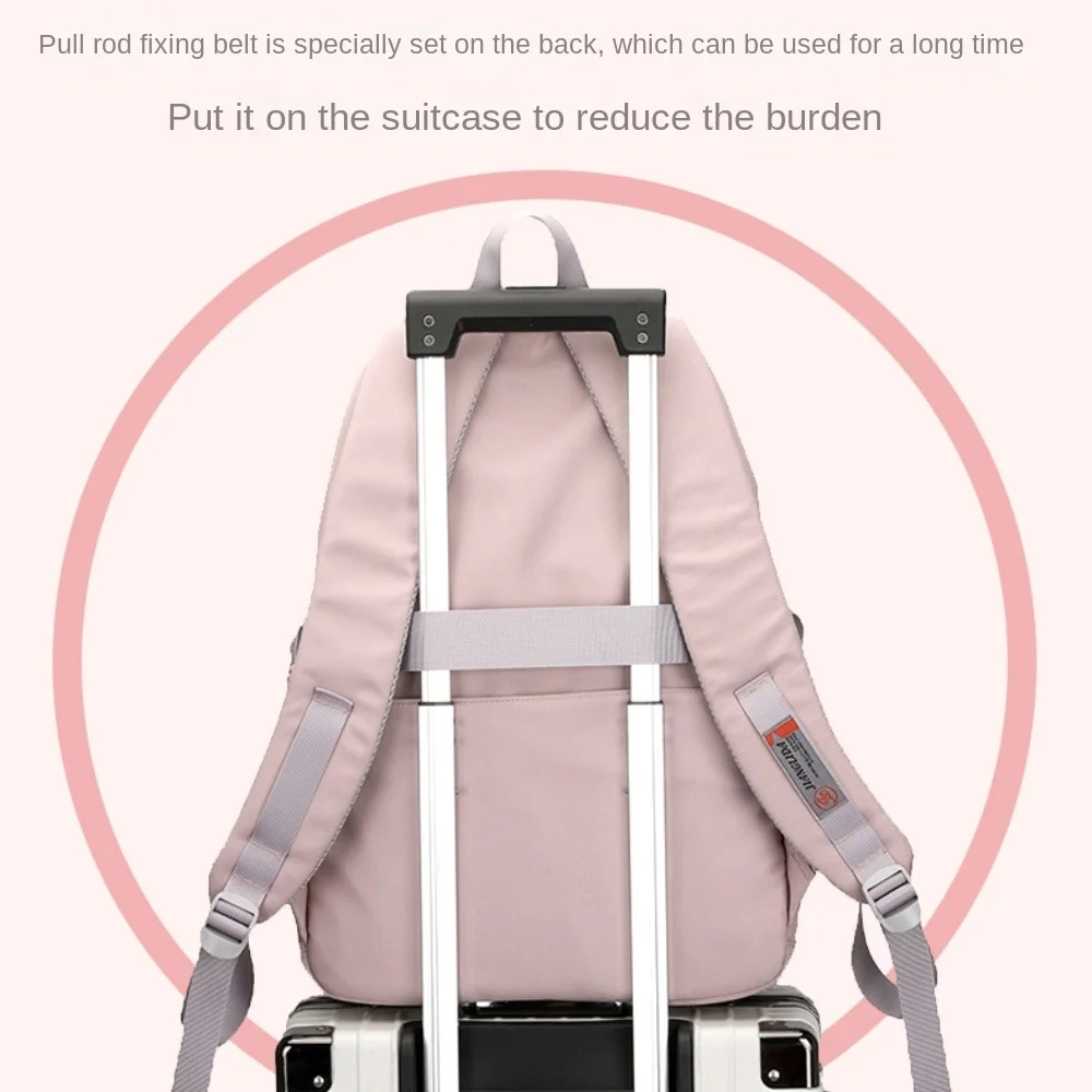 New Nylon Material School Bags Large Capacity Waterproof Rucksack Bagpack Breathable Lightweight School Backpack Man Wowen