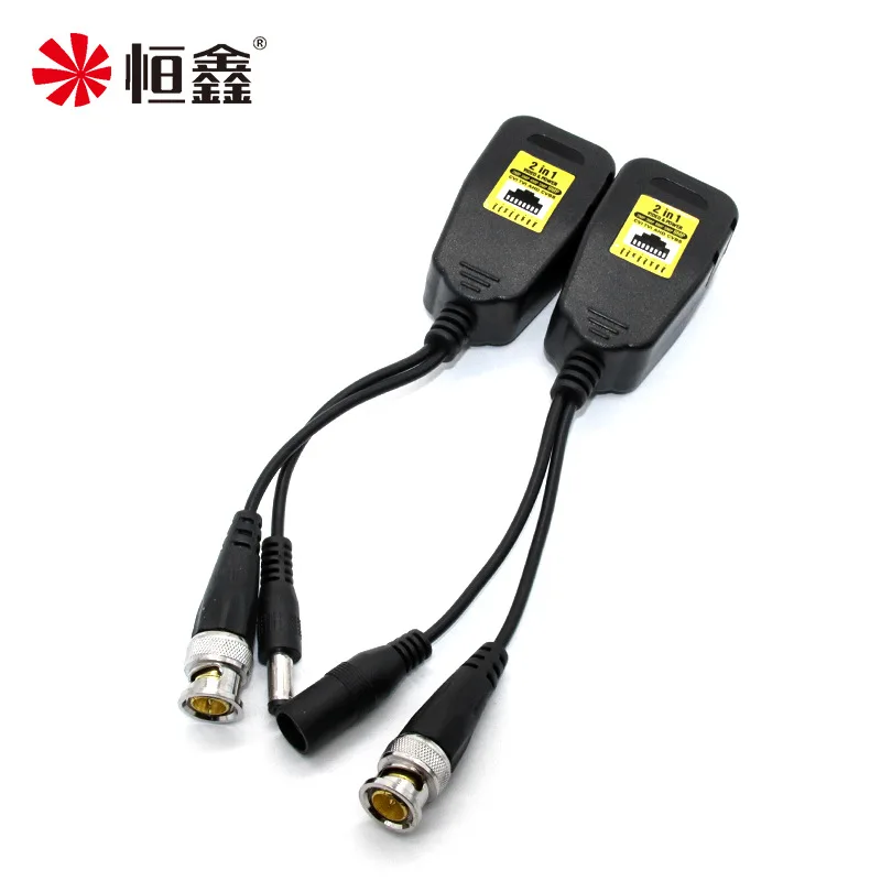 2in 1 Twisted Pair Transmitter with Built-in Anti-jamming Chip, One Cable CAT5/5E/6, Signal and Power Supply, 8MP