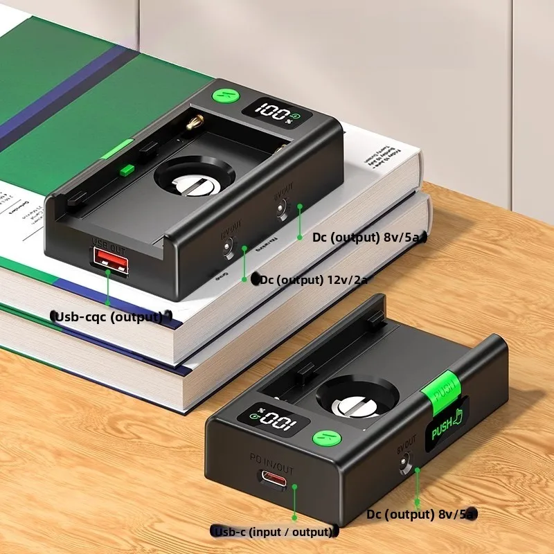 For Sony NP-F980 F970 F960 F770 F750 F570 F550 NEW NP-F Battery Adapter Plate NP F Battery Charger with LCD Digital Display