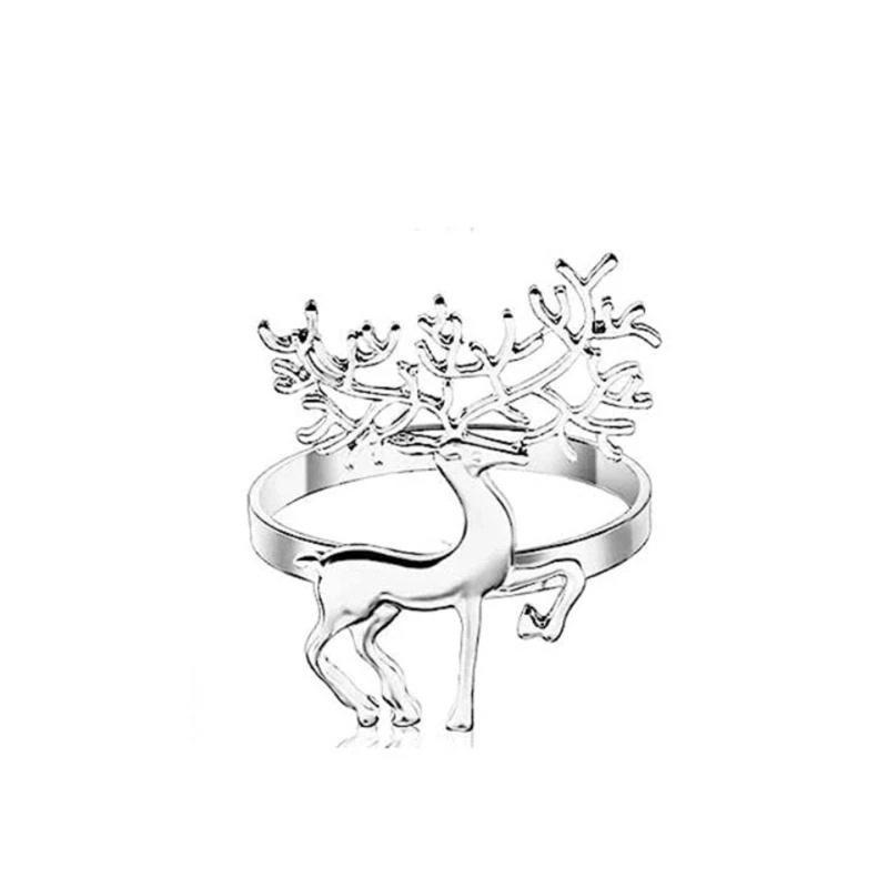 

Bowknot Napkin Holder Household Metal Napkin Buckles for Dinner Party Table