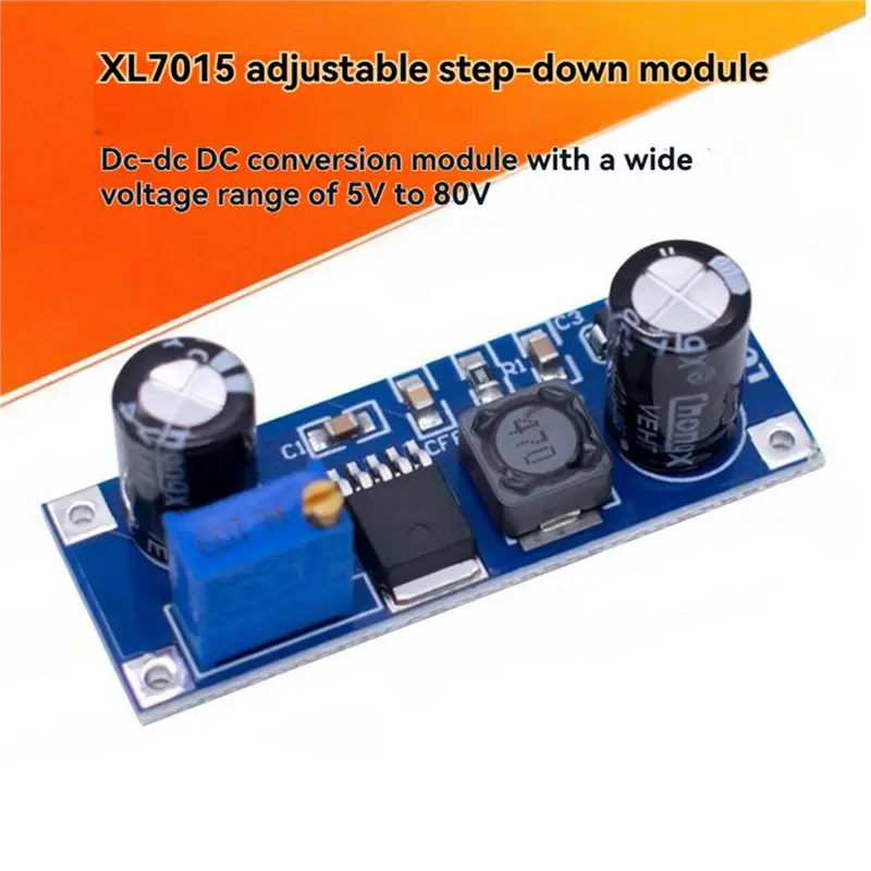 TKOH-Adjustable Step-Down DC-DC Converter 10PCS XL7015 Module 5V-80V Wide Voltage Input Range