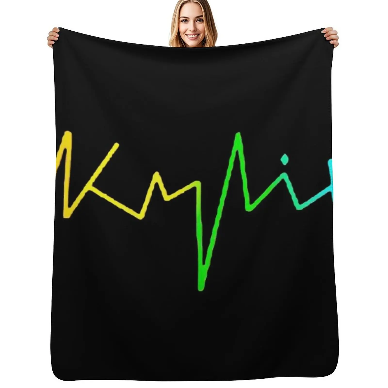 

Tension Rainbow Throw Blanket Cozy Light Blanket for Travel Camping Picnic