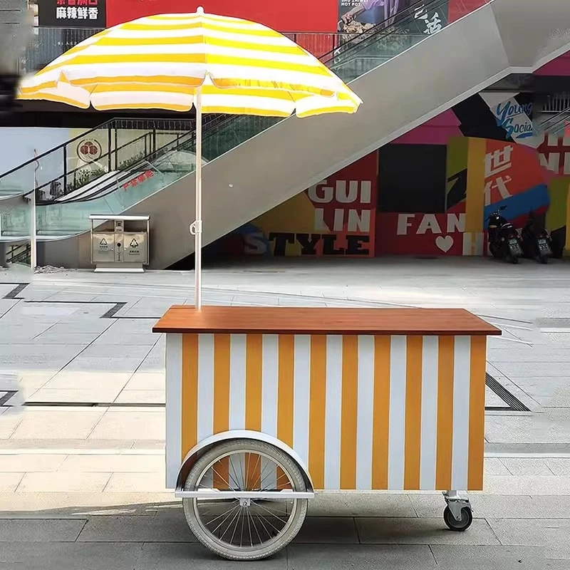 Vintage wrought iron food cart, supermarket promotion, float mall, mobile dessert snack cart, bread display food truck
