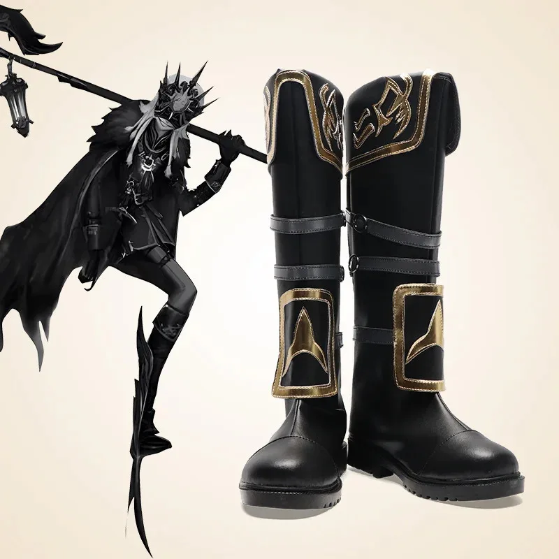 أنيمي ليلة ووتش لعبة الهوية الخامس شعر مستعار أحذية Akura-ssr Morningstar Ithaqua تأثيري الرجال زي هالوين ؛ 3'v ، 6.h ؛ 8'