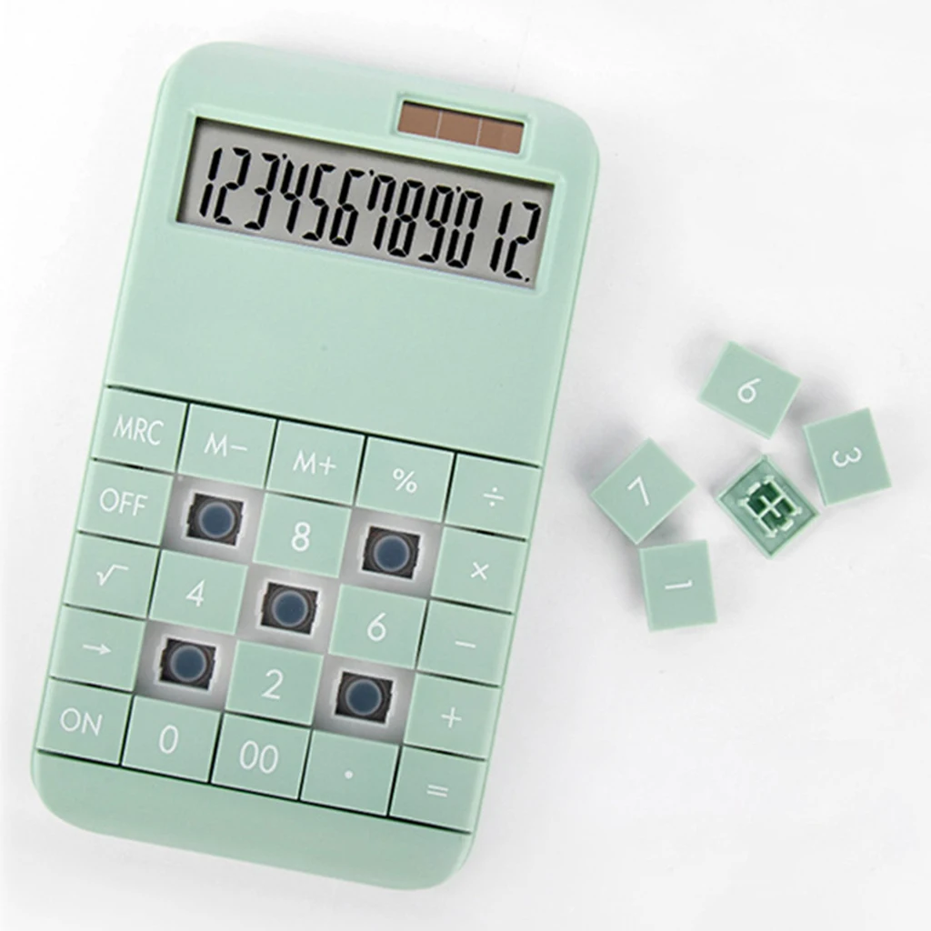 Kantoor Financiën Rekenmachine Calculat Plastic Solar Computer Business Finance Kantoor Rekenmachine 12-Bit Desktop Rekenmachine