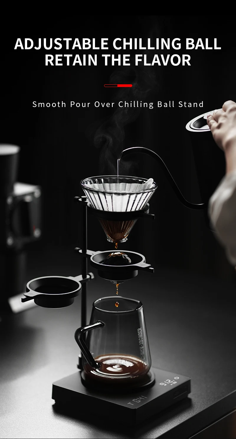 MHW-3BOMBER Pour Over Kühlkugeln 2er-Pack Kaffee-Gefrierkugeln für Pour Over Kaffee Edelstahl-Eiskugeln Barista-Werkzeuge für Zuhause – Detail 3