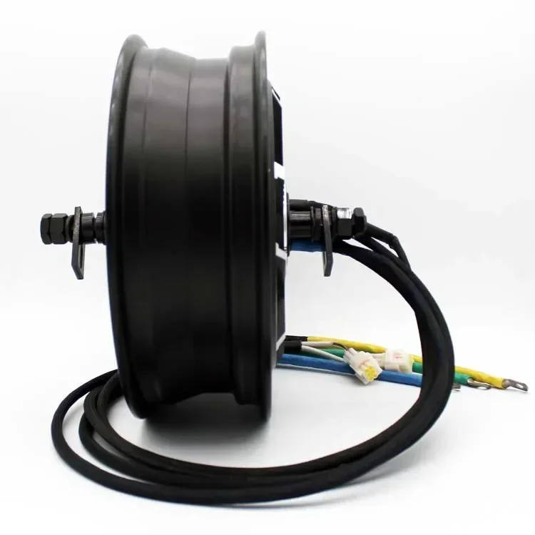 Motor de cubo BLDC de alta potência de 13 polegadas 72V 8000W para motocicleta