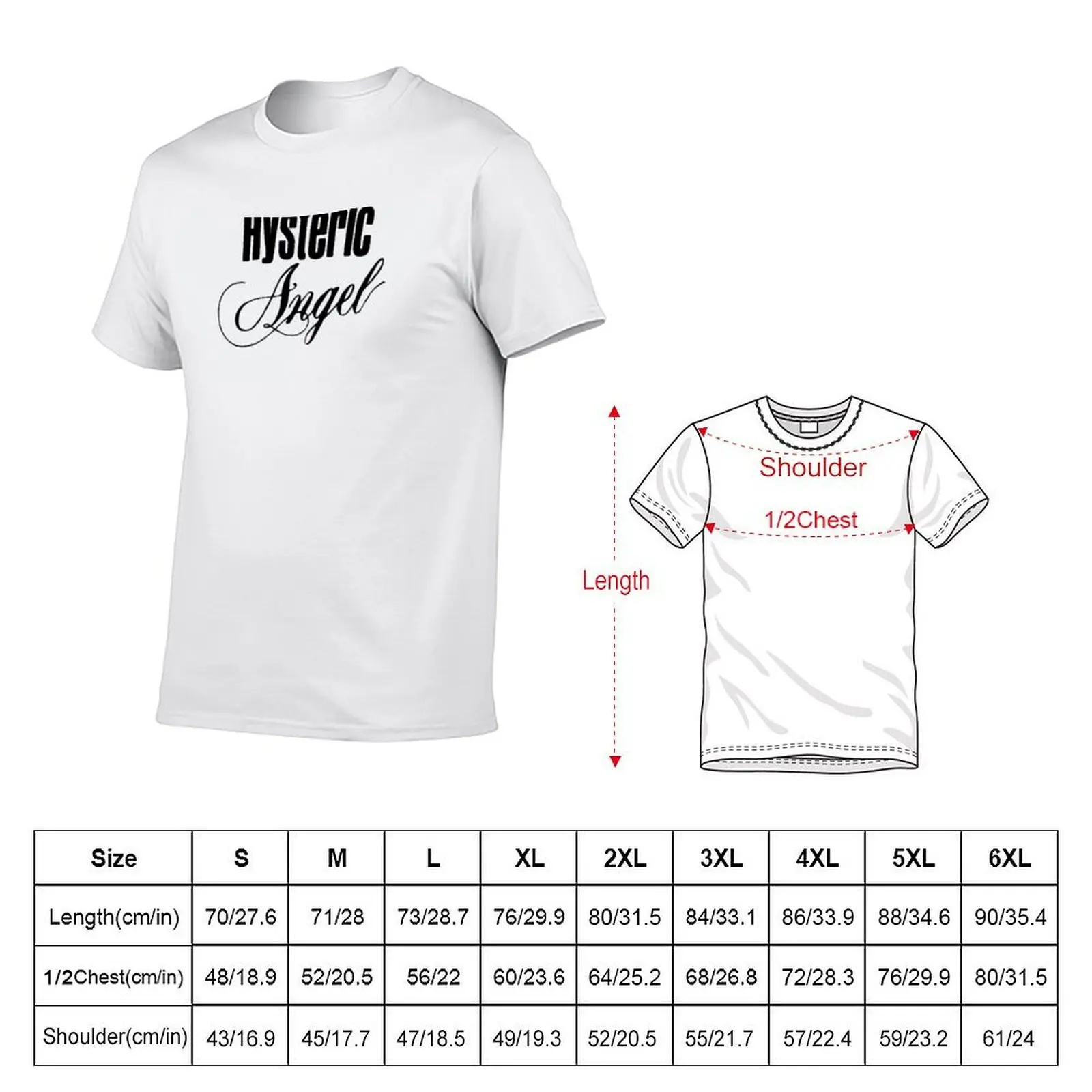 hysteric angel T-Shirt topping Funny t-shirt plus size men clothing