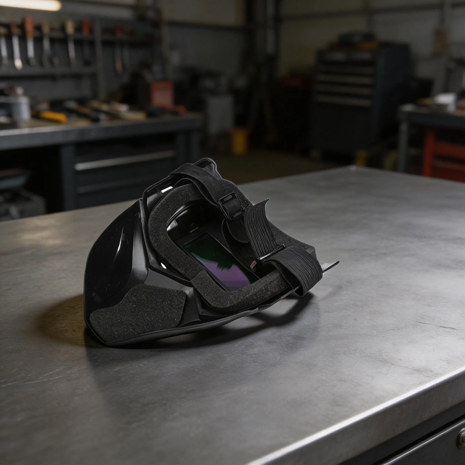 Auto-Darkening Lens As Shown Welding Helmet PC Construction Lightweight Elastic Adjustable Headband Detachable Lens