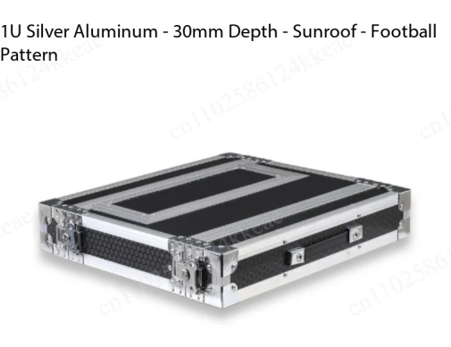 1U Microphone Air Case Receiver Cabinet One to Two Wireless Storage Box Microphone Chassis Aluminum Alloy Box