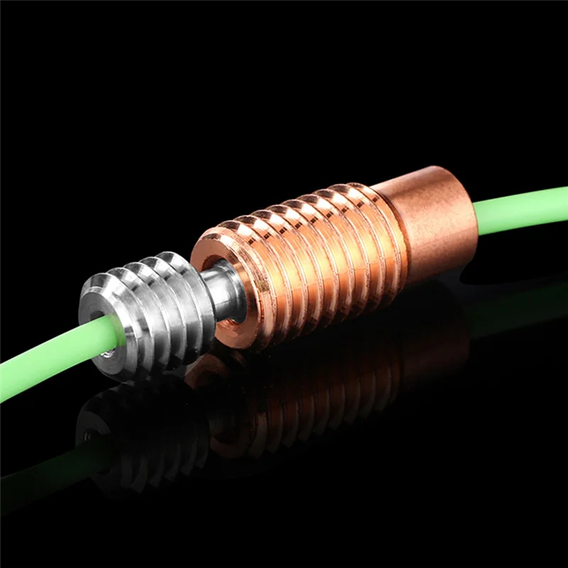 

Превосходное биметаллическое горло из титанового сплава V6, биметаллическое теплоразрывное горло Hotend, красный медный нагревательный блок