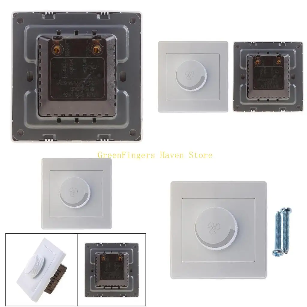 F68D Single Pole Rotating Dimmer Switch Electronics Rotary On/Off Fan Speed Control Switch Home Mechanical Rotary Switch