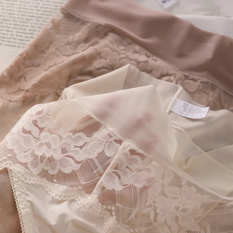 Conjunto de bragas para mujer, lencería de talla grande, bragas japonesas para mujer, ropa interior Sexy transparente, ropa interior íntima de encaje