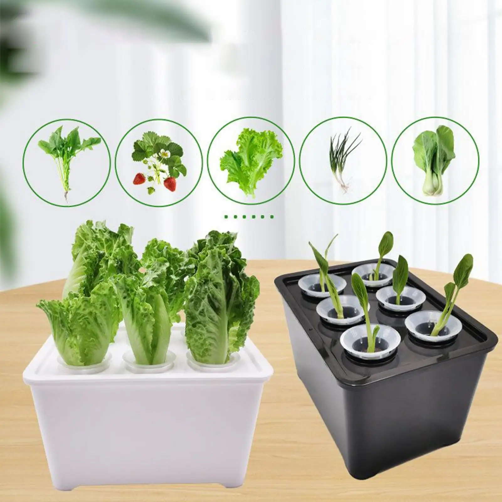 Hydroponic Planting System Beginners All-Season Cultivation Home Hydroponic Seedling System for Lettuce Flowers Balcony Parterre