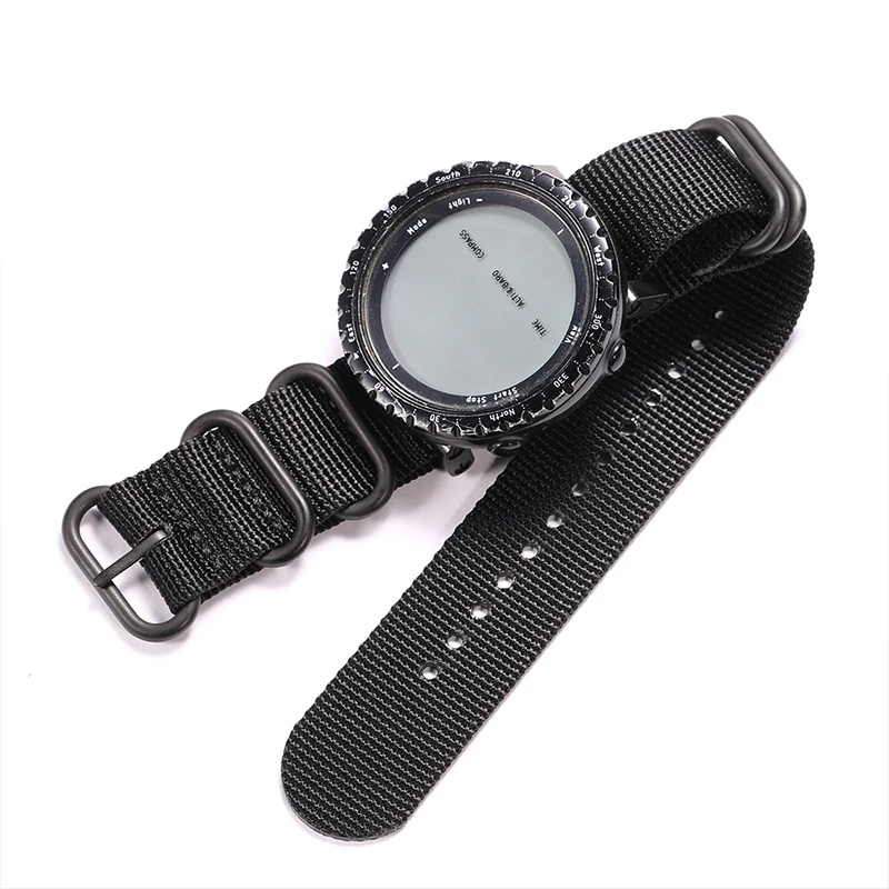 24mm Nylon Strap Suitable for Suunto Core Outdoor Sports Waterproof Female Bracelet Men Smartwatch Band Watch Accessories