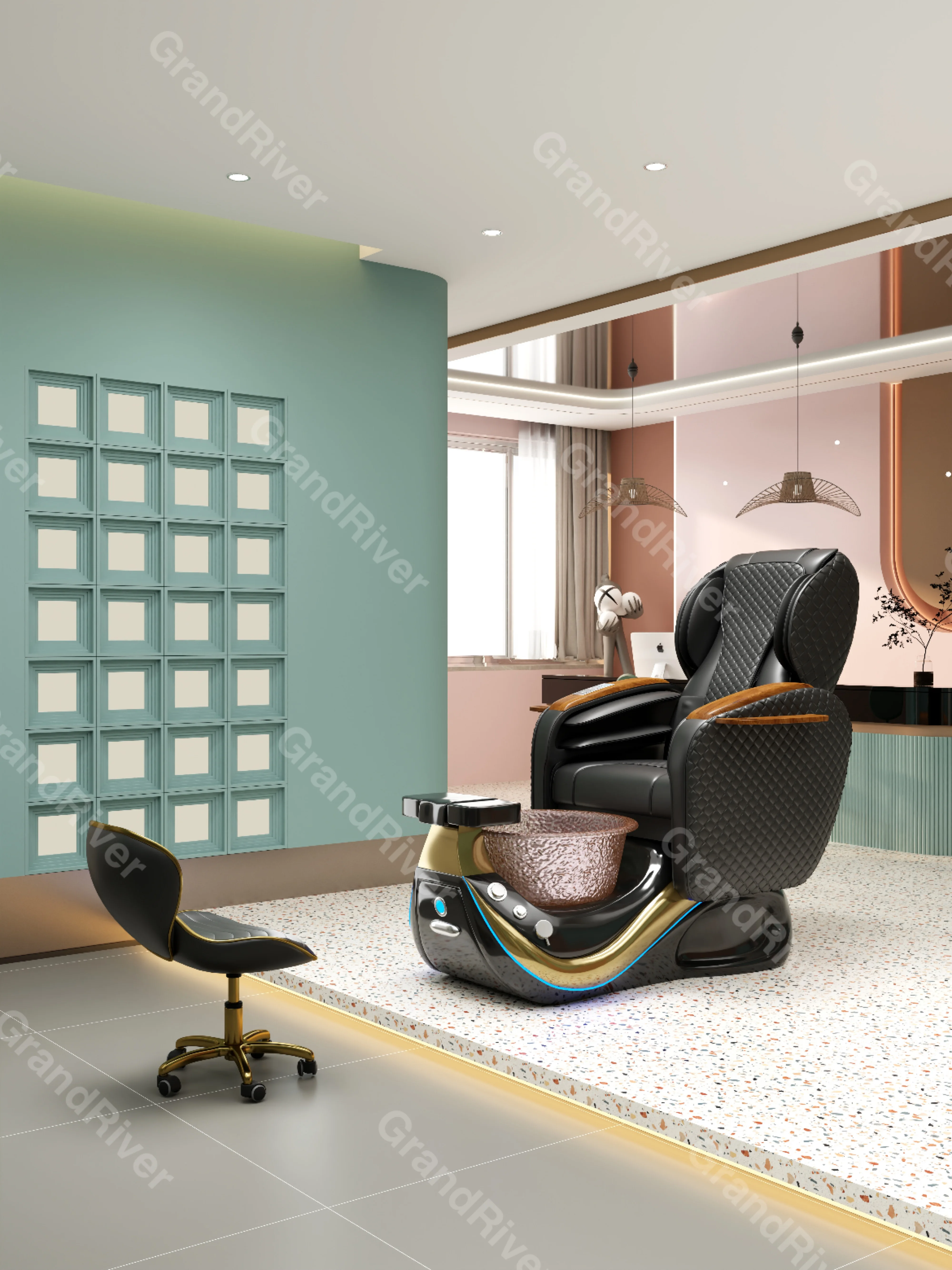 Massage Table,New Design White Foot Care Spa Chair Luxury Electric Massage Lounge Pedicure Chair With Discharge Pump