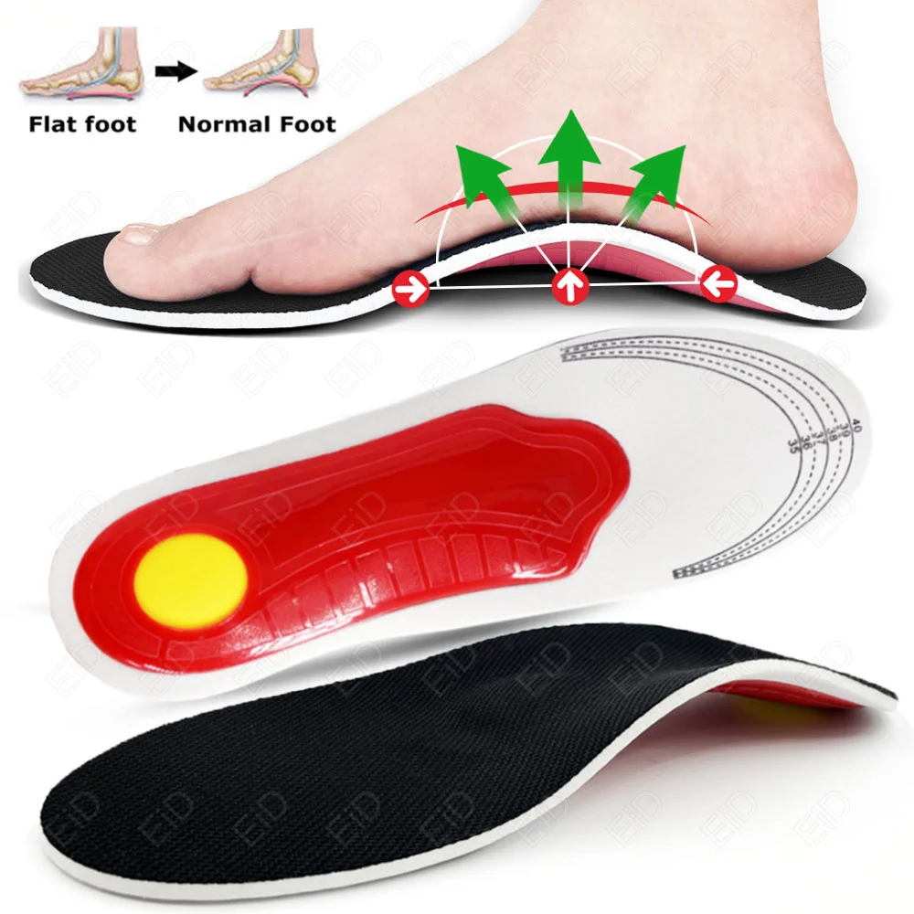 

EiD EVA Orthopedic Insoles for Shoes Men Orthotic Flat Foot Arch for Plantar Fasciitis Inserts Feet Massage Shoe Pad man women