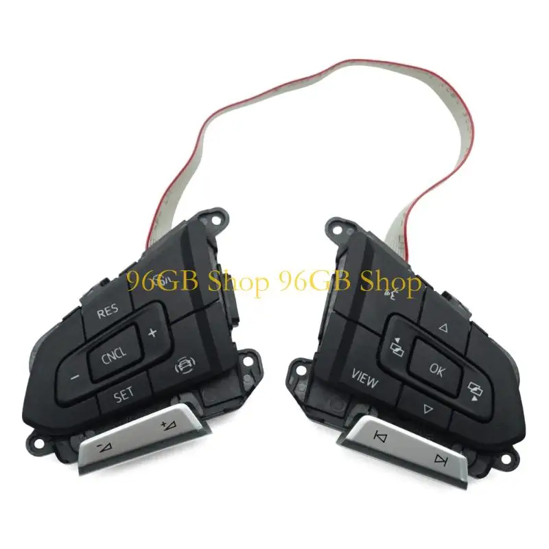 96GB Original Steering Wheel Control Switches Easy Install Direct Replacement Steering Wheel Control Panel for Vehicle