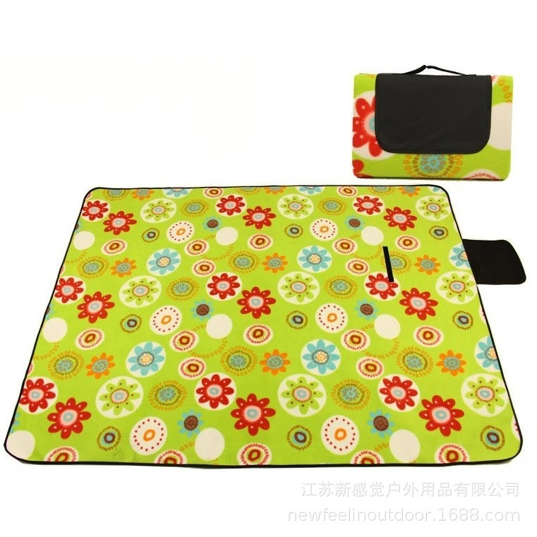 

Флисовый алюминиевый походный коврик — двустороннее изолированное одеяло для пикника на открытом воздухе, водонепроницаемая влагостойкая наземная простыня