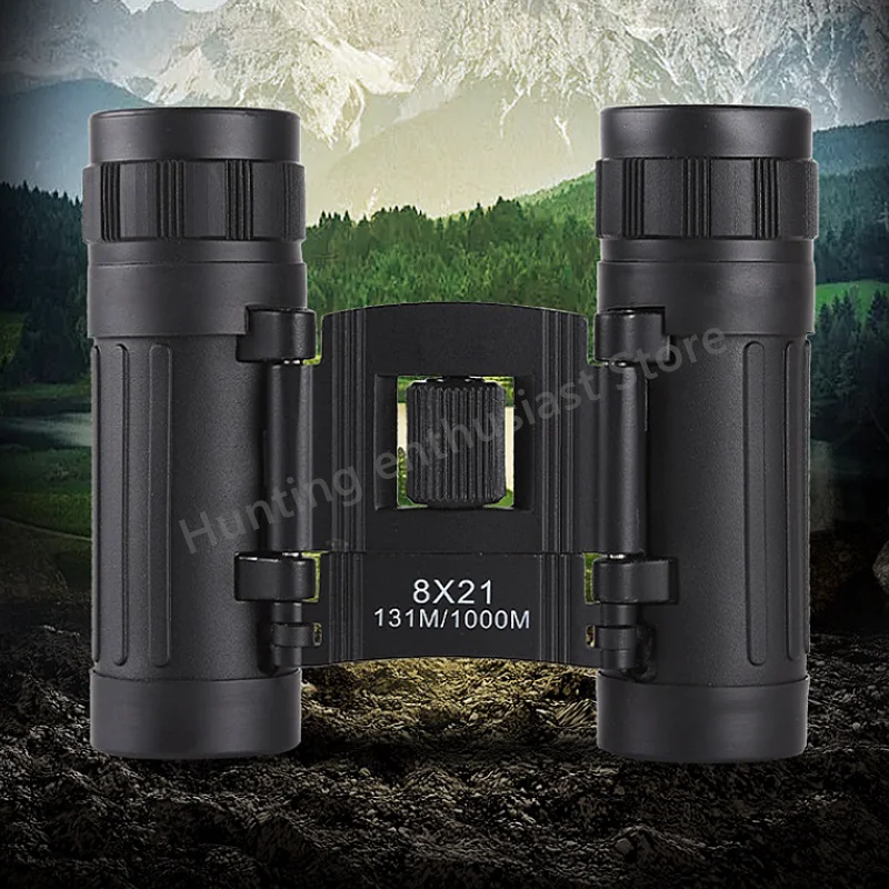 

8x21 High-definition Powerful Binoculars Remote Folding Mini Telescope BAK4 FMC Optical Hunting Sports Outdoor Camping Trip