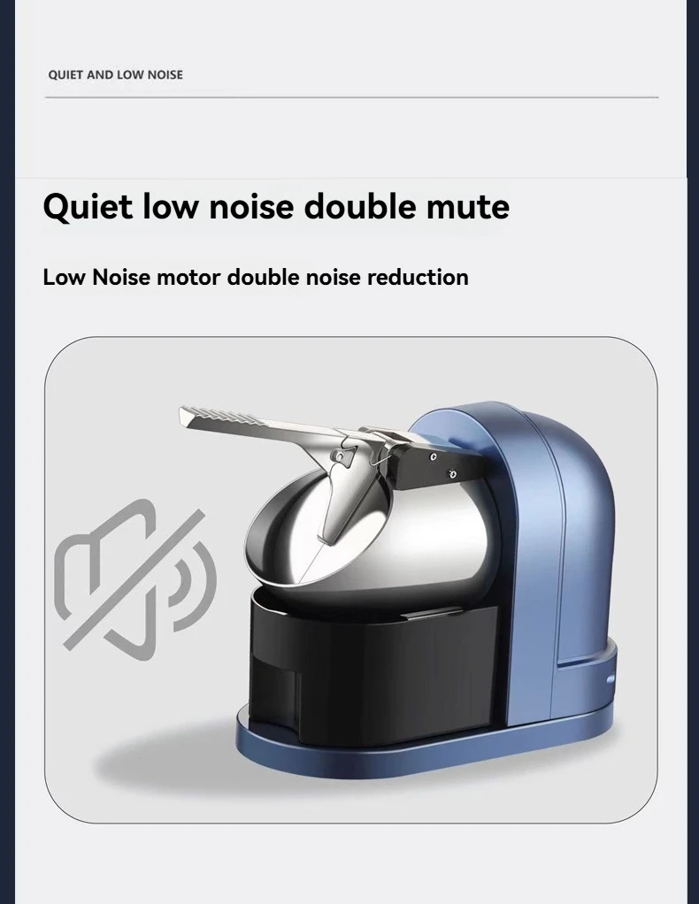 Trituradora de hielo, cepilladora de batidos de nieve, rompe de hielo automático eléctrico comercial para el hogar