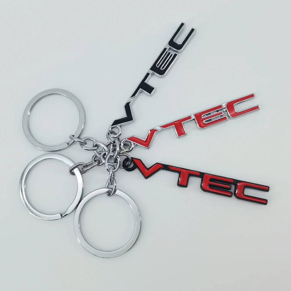 Llavero metálico para coche con logo VTEC para Honda Fit, City, Civic, HRV, CRV, Beat, Jazz, Accord, Vision, Insight, Elysion, CRZ, Vezel