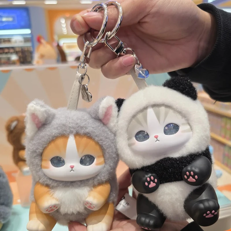 Mofusand série de vinil caixa cega brinquedos-surpresa tubarão gato pingente brinquedo presente exclusivo para crianças aniversário meninas ornamentos colecionáveis