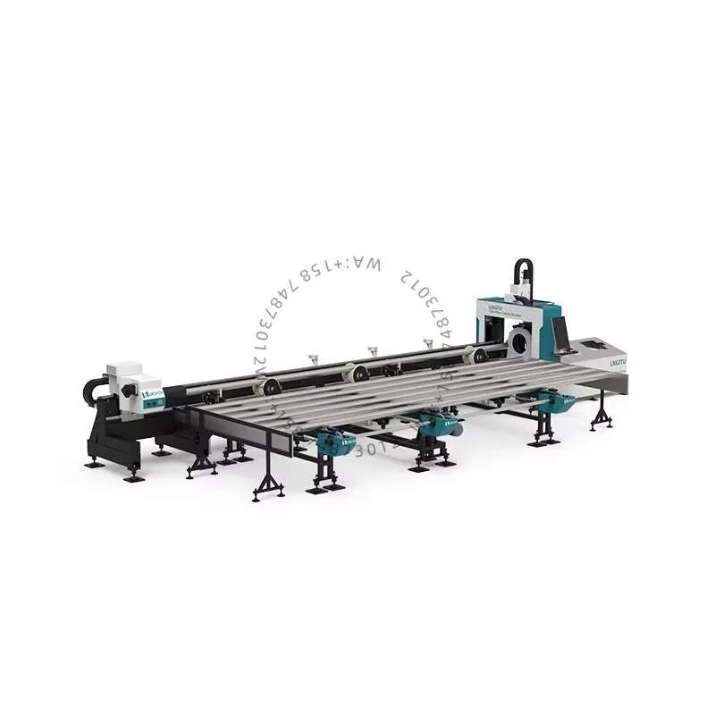 LX62TUA Semi-automatic Feeding Fast Processing Metal Pipe/Tube Las er Cut ting Machine  1.5Kw 2Kw 3Kw Ss Metal Tube Cutter
