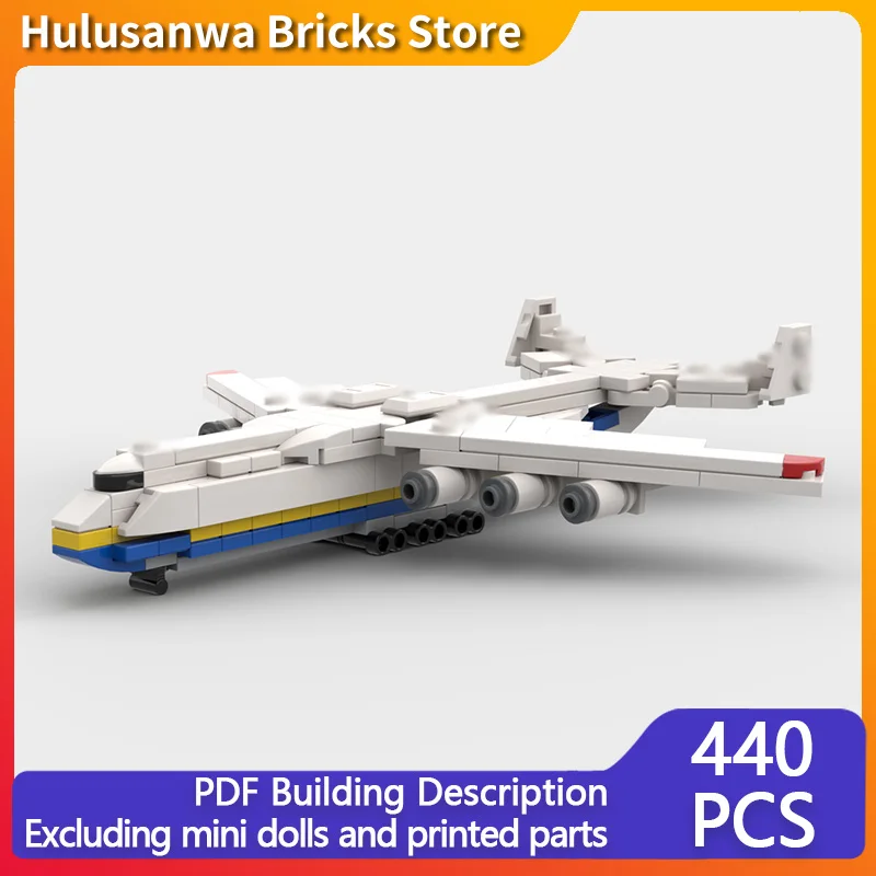 

An-225 Transport Aircraft Model MOC Building Bricks War Equipment Modular Technology Gifts Holiday Assemble Children Toys Suit