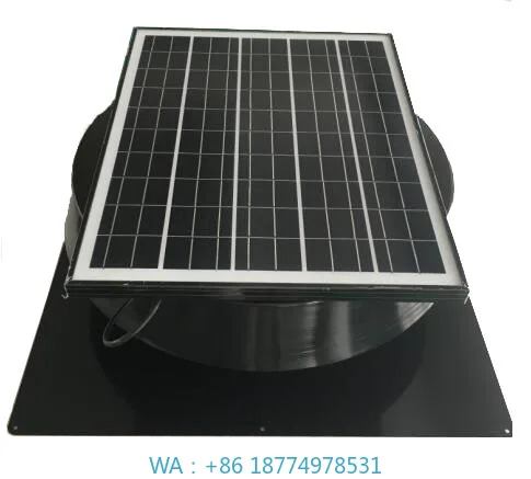 High Profile Solar Attic Exhaust Fan Max 2155cfm Roof Mounted Alternative for Whirlybirds Wind Turbine Roof Ventilator Air